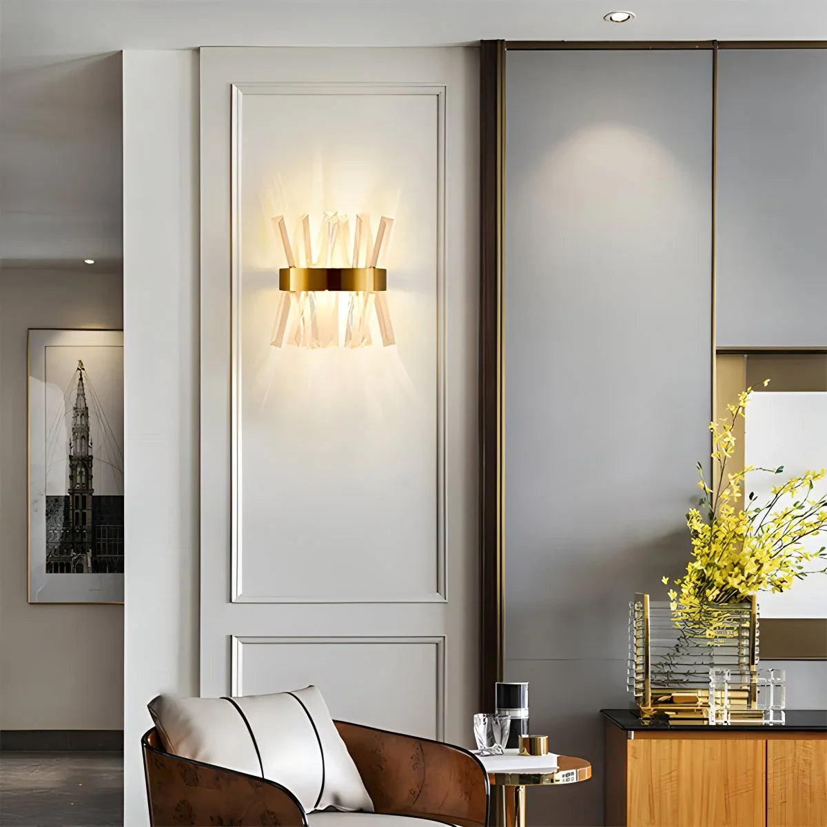 Crystal Glass Wall Sconce – Crystal detail 6