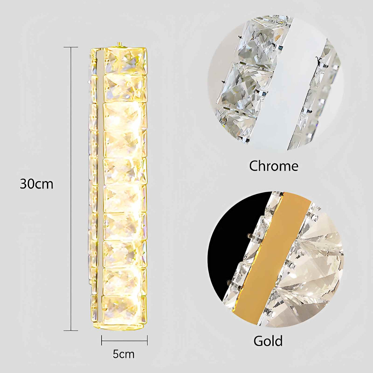 Nordic Crystal LED Chandelier – Crystal detail 54