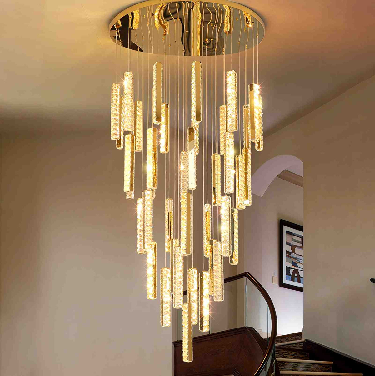 Nordic Crystal LED Chandelier – Crystal detail 49