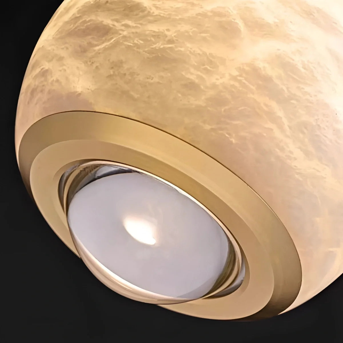 Modern Adjustable Spanish Alabaster Pendant Light – Alabaster detail 11