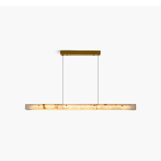 Modern Minimalist Linear Spanish Alabaster Pendant Light