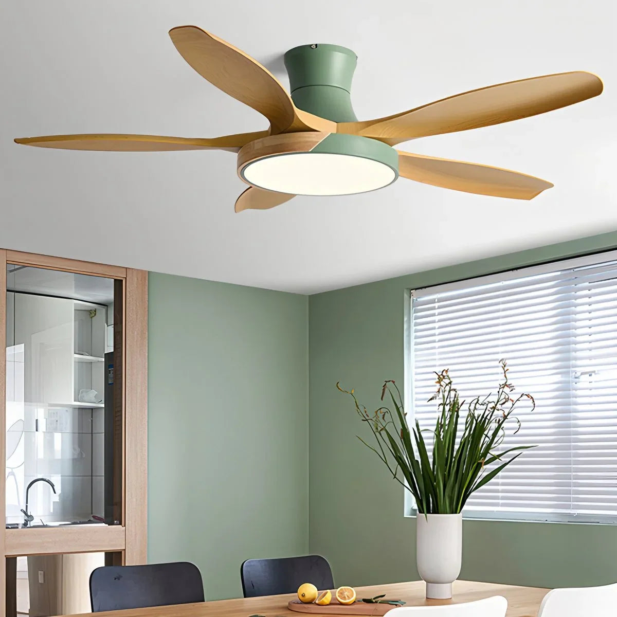 Nordic 5-Blade LED Ceiling Fan Light – detail 21