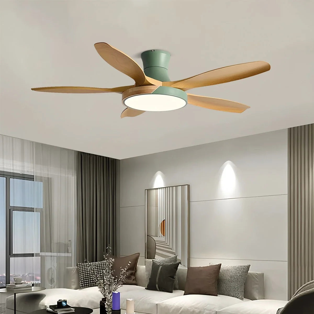 Nordic 5-Blade LED Ceiling Fan Light – detail 23