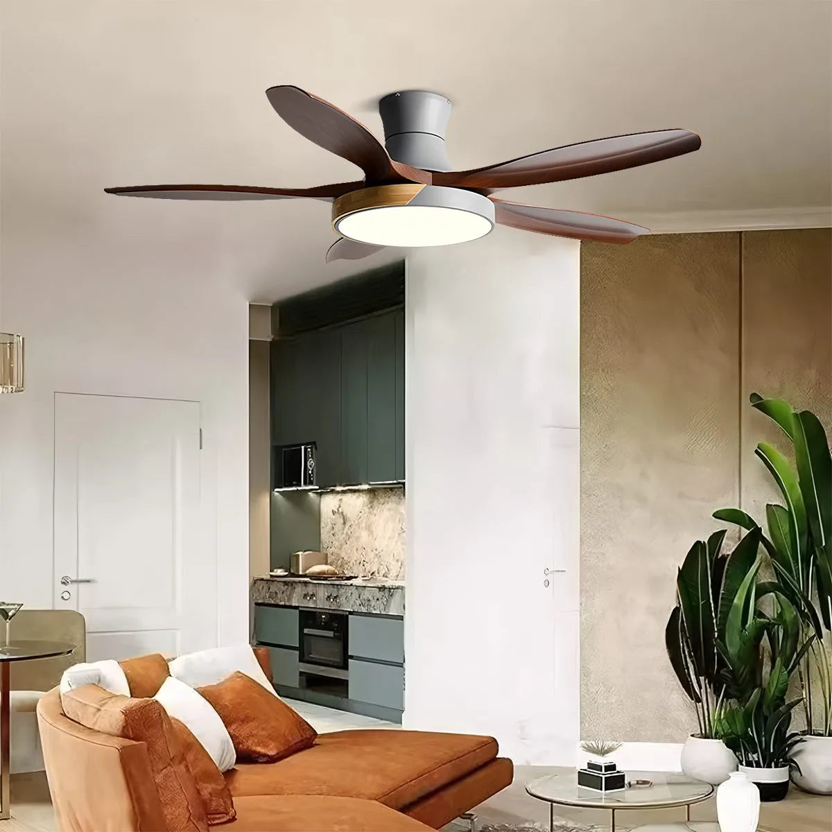 Nordic 5-Blade LED Ceiling Fan Light – detail 27
