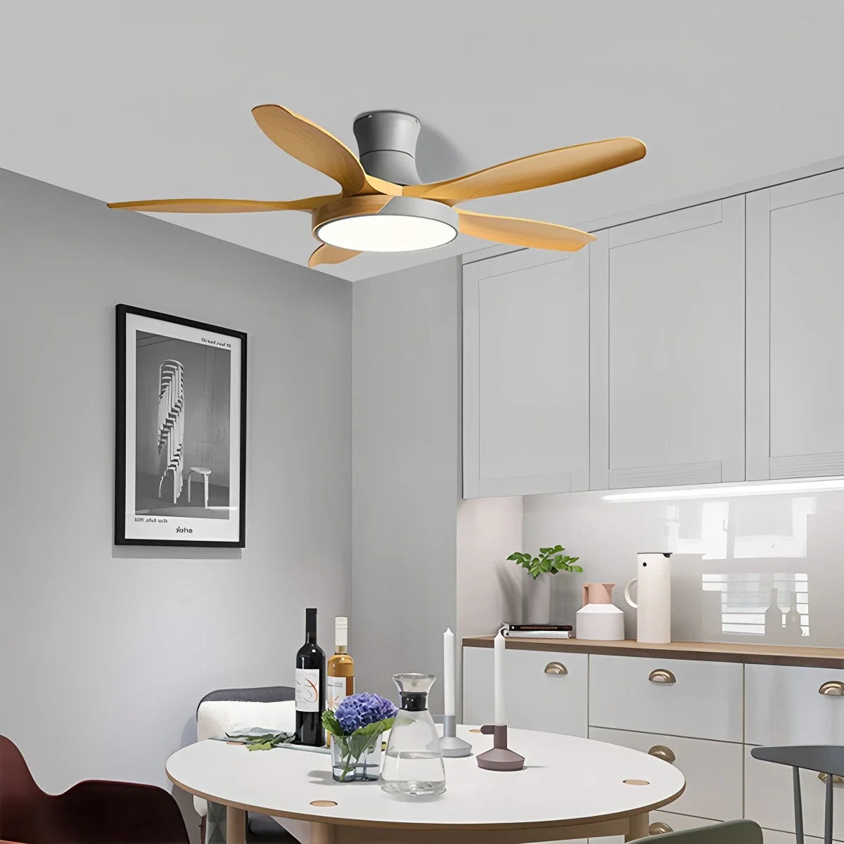 Nordic 5-Blade LED Ceiling Fan Light – detail 4