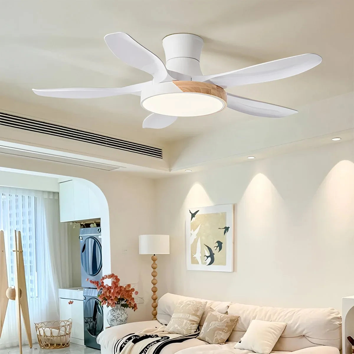 Nordic 5-Blade LED Ceiling Fan Light – detail 10