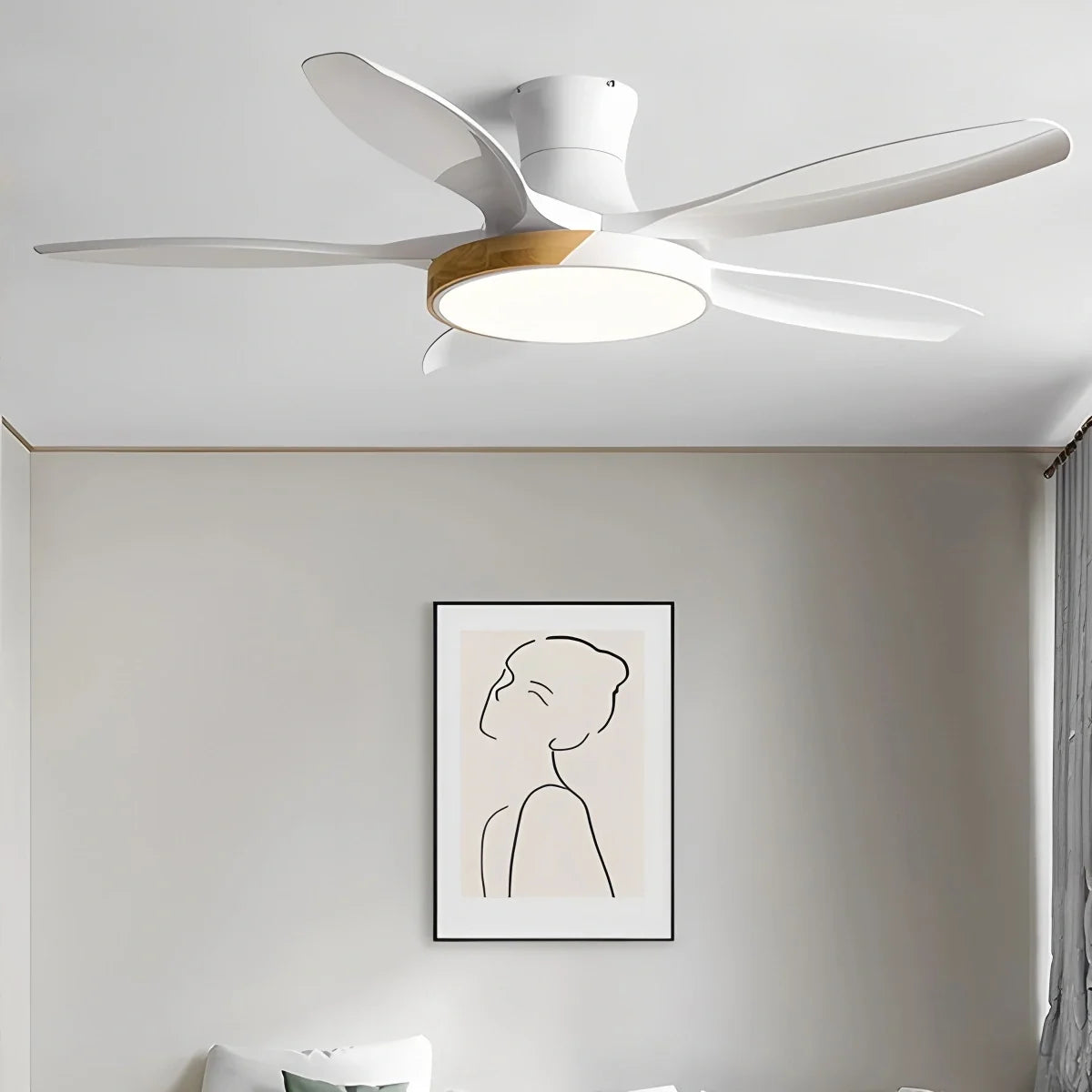 Nordic 5-Blade LED Ceiling Fan Light – detail 11