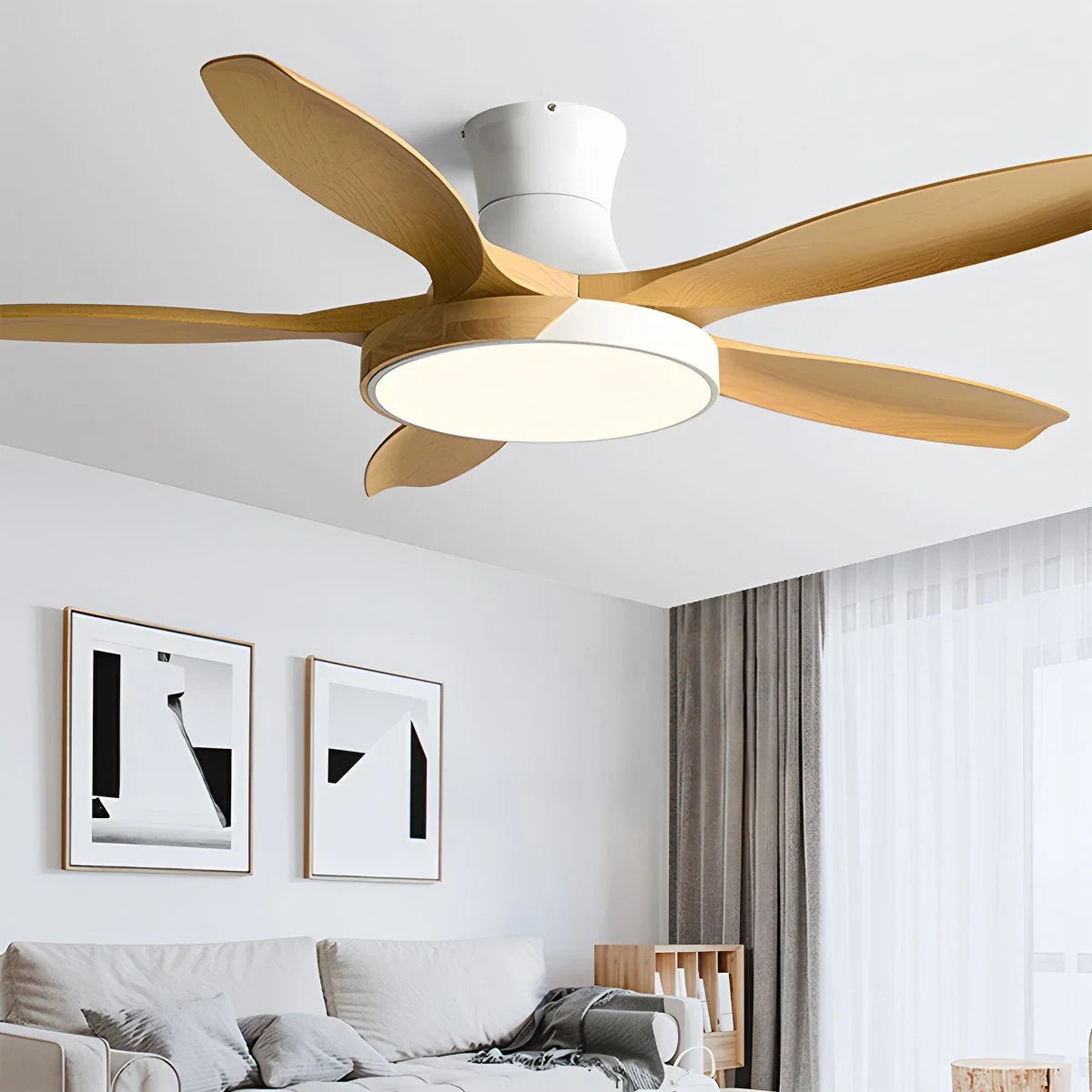 Nordic 5-Blade LED Ceiling Fan Light – detail 16