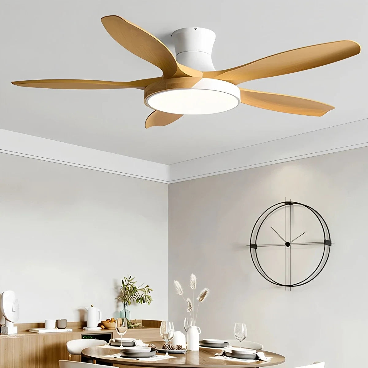 Nordic 5-Blade LED Ceiling Fan Light – detail 17