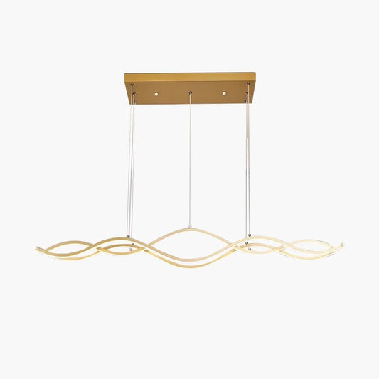 Nordic Minimalist Wave Long Pendant Light