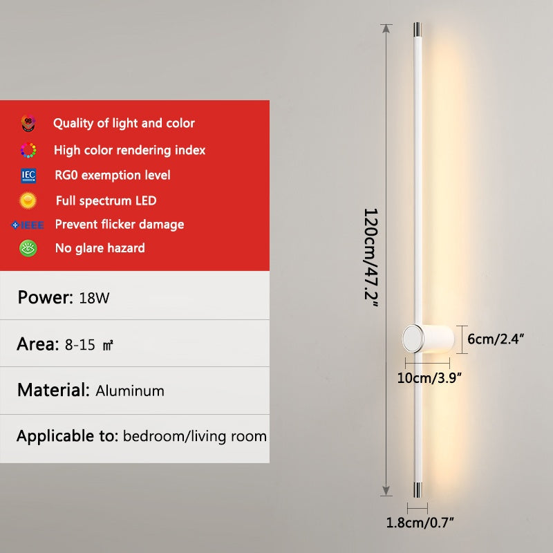 Long Roman Column Wall Lamp for Bedroom – detail 9