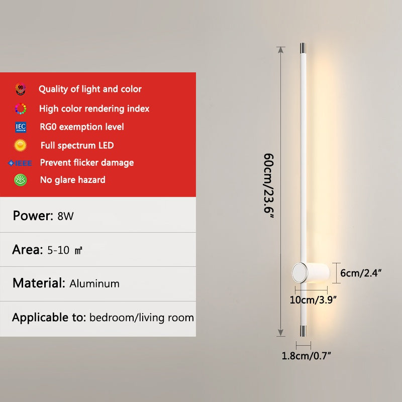 Long Roman Column Wall Lamp for Bedroom – detail 7