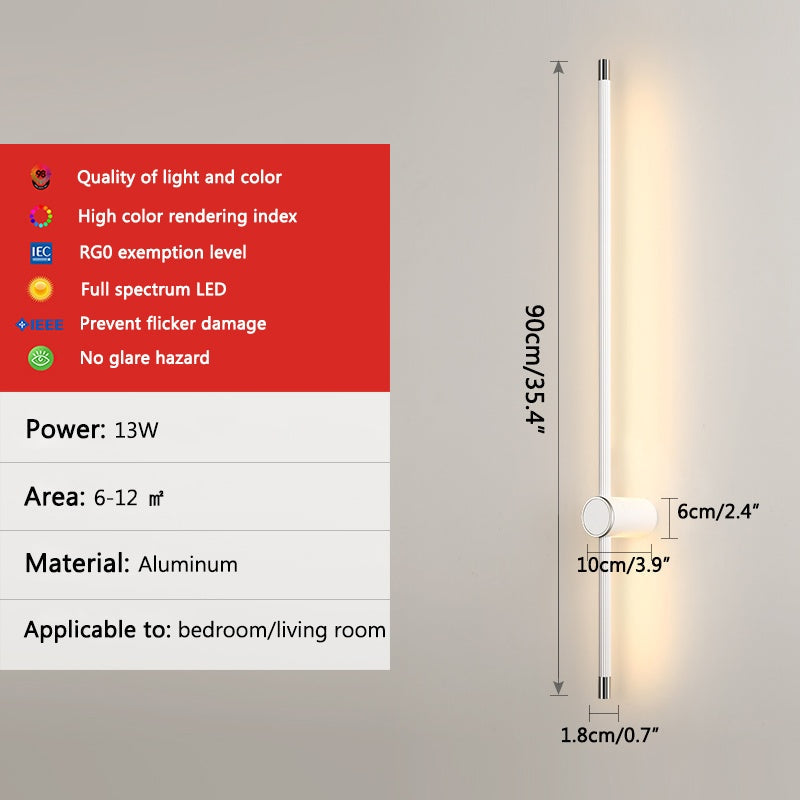 Long Roman Column Wall Lamp for Bedroom – detail 8