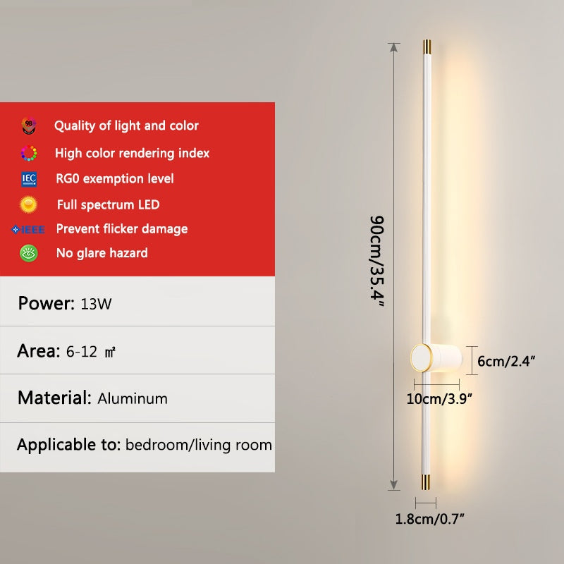 Long Roman Column Wall Lamp for Bedroom – detail 16