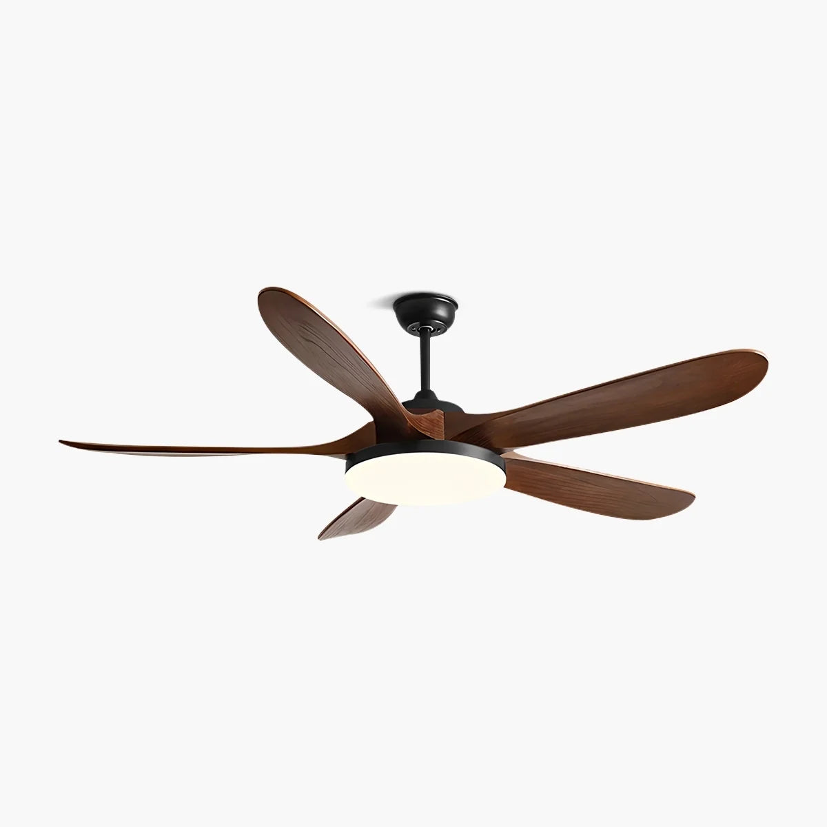 5-Leaf Wood Ceiling Fan Light