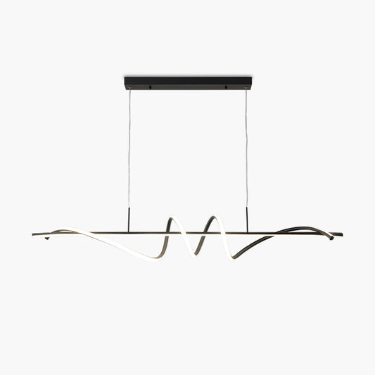 Wave Linear Chandelier for Dining Room