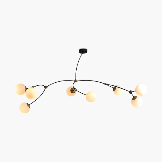 Minimalist Sputnik Globe Glass Chandelier