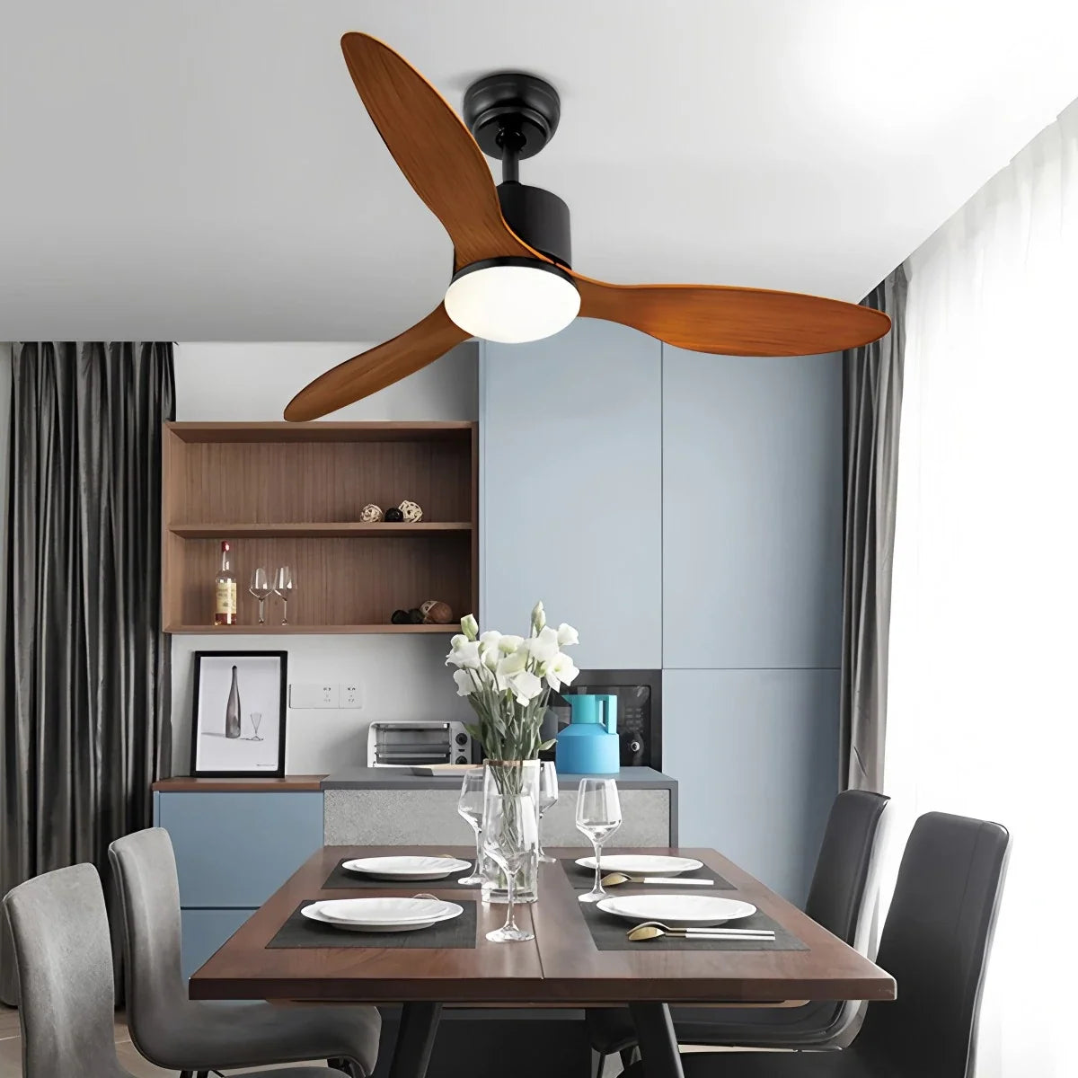 3 Blade Modern Ceiling Fan with Light – detail 6
