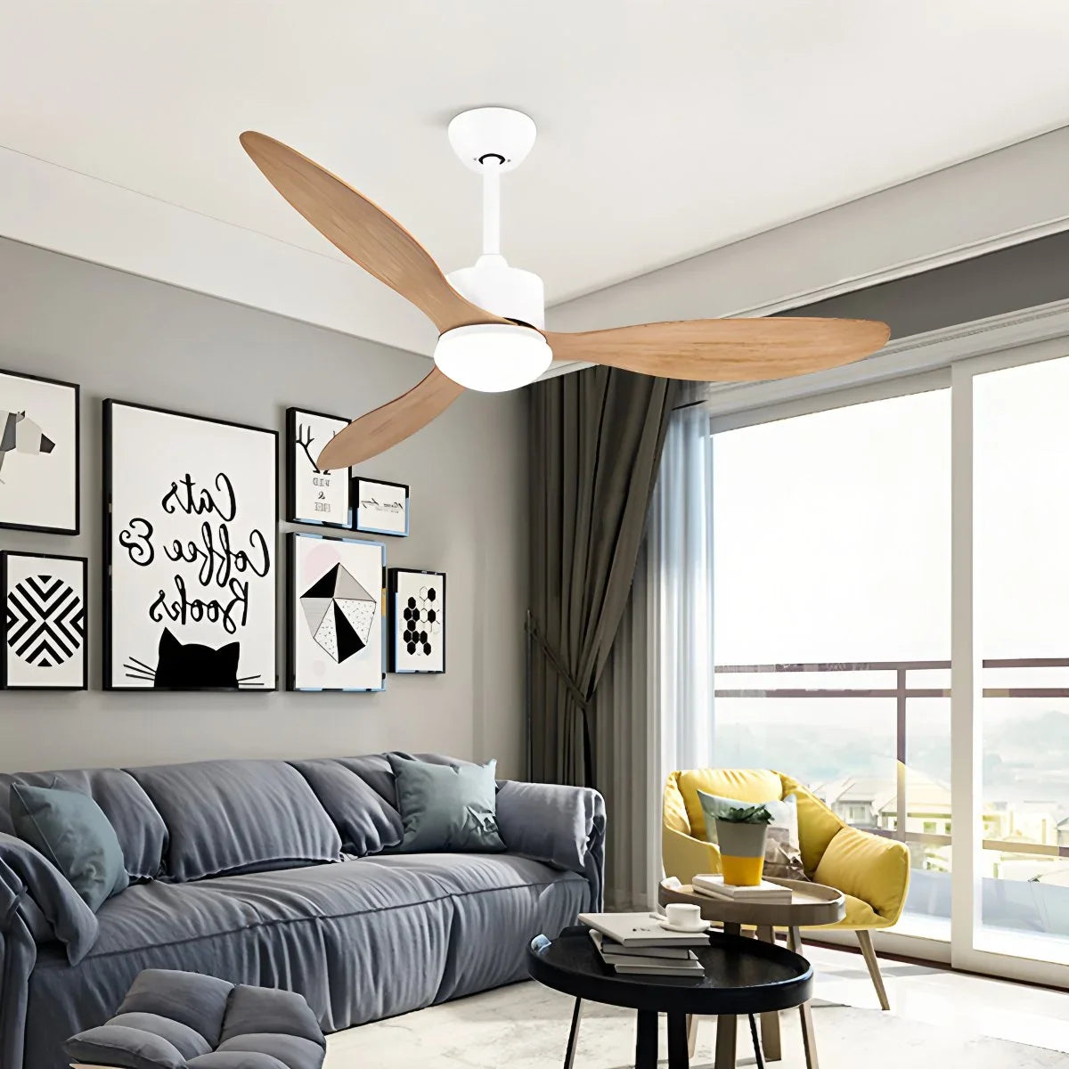 3 Blade Modern Ceiling Fan with Light – detail 14