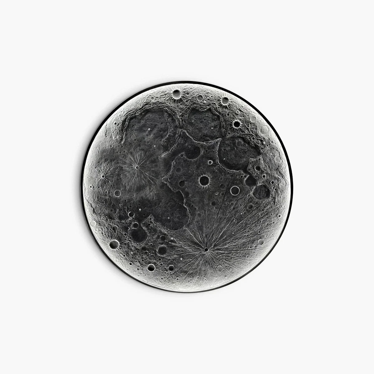 3D Relief Moon Decorative Wall Lamp – detail 2