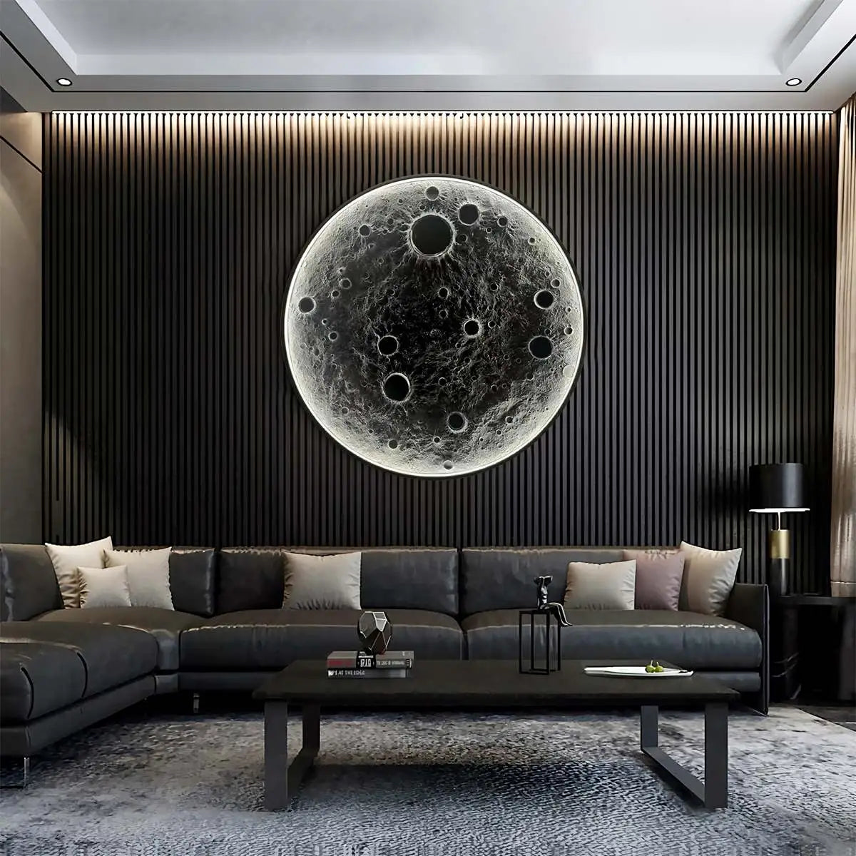 3D Relief Moon Decorative Wall Lamp – detail 10