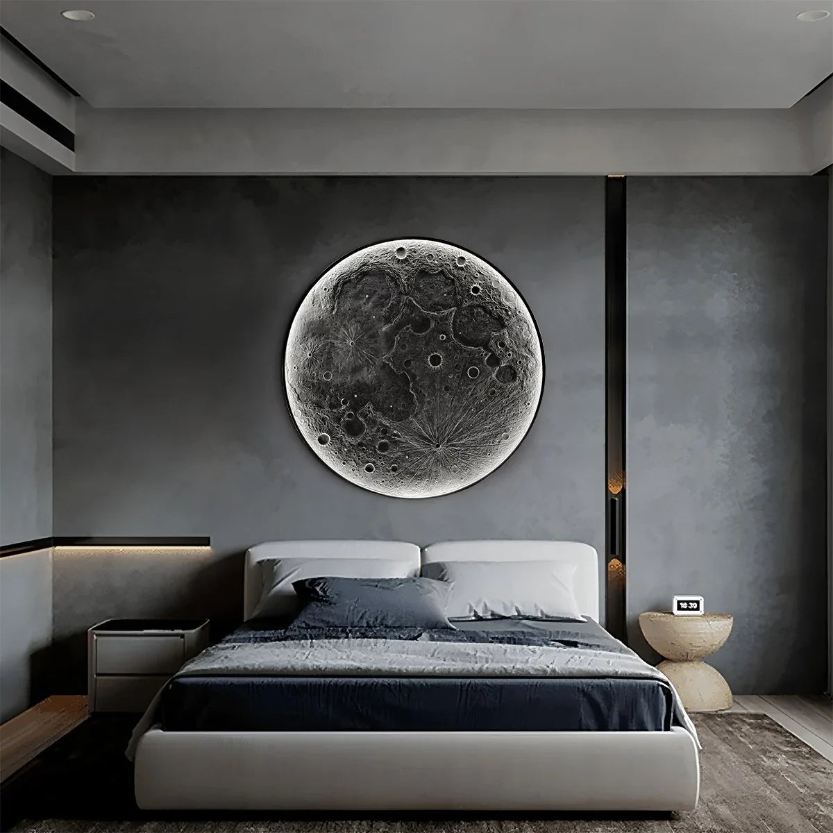 3D Relief Moon Decorative Wall Lamp – detail 11