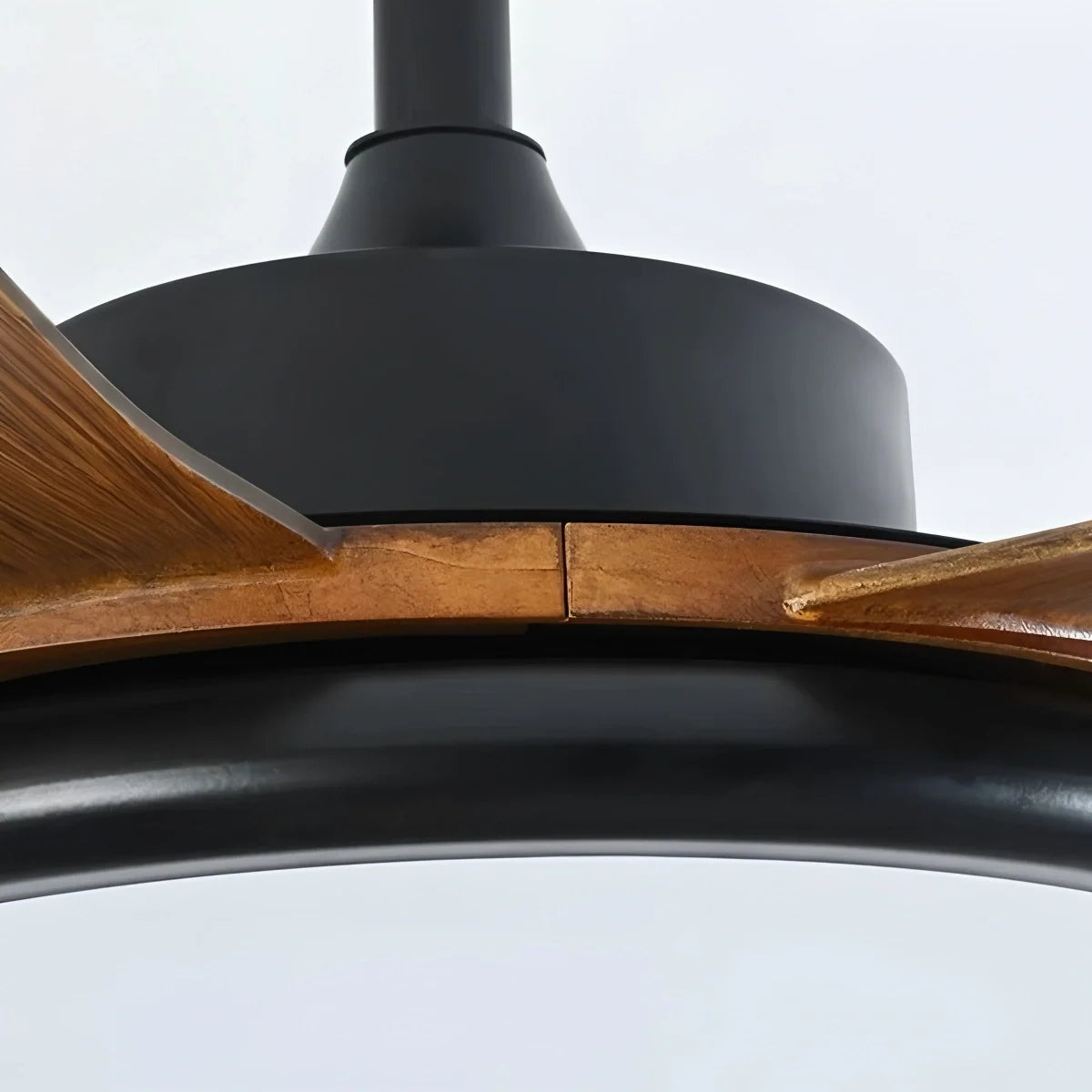 5-Blade Wood Ceiling Fan with Light for Living Room – Wood detail 8