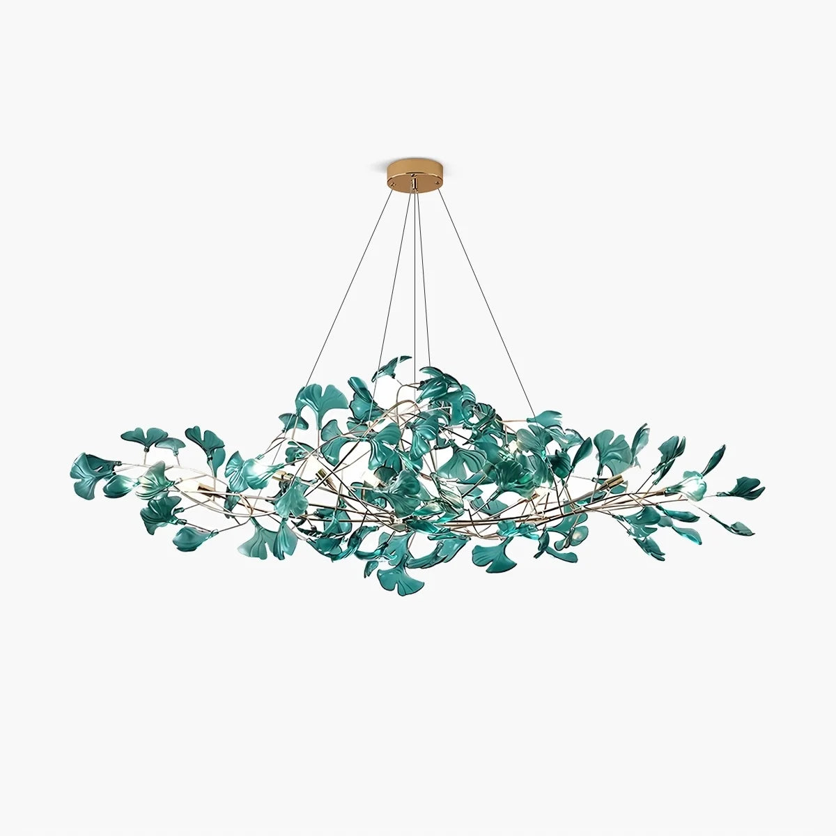Acrylic Ginkgo Leaf Chandelier for Dining Area – Acrylic detail 2