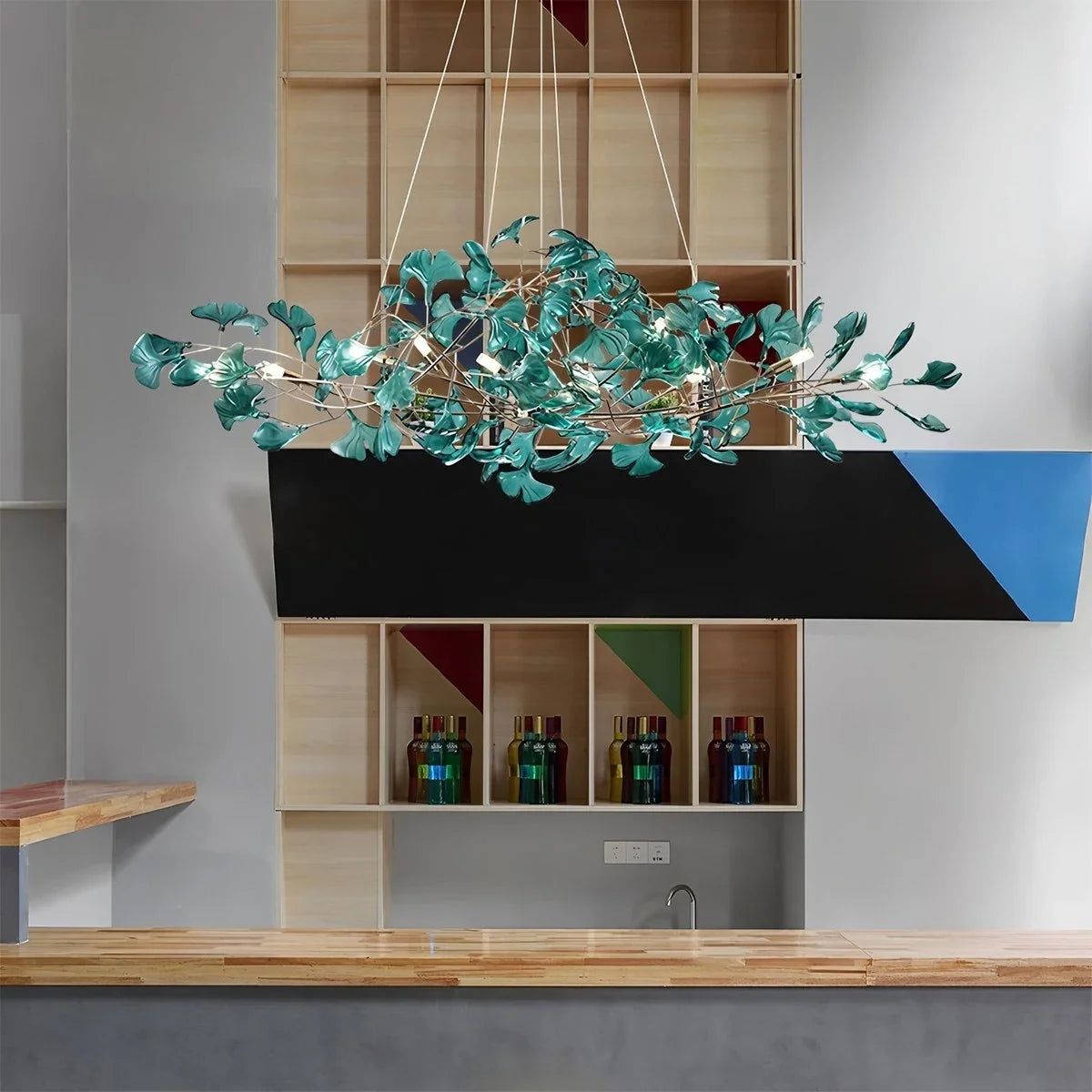 Acrylic Ginkgo Leaf Chandelier for Dining Area – Acrylic detail 8