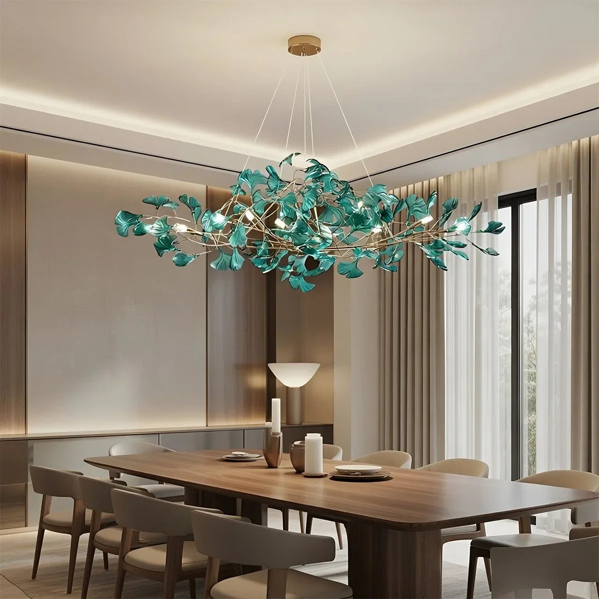Acrylic Ginkgo Leaf Chandelier for Dining Area – Acrylic detail 9