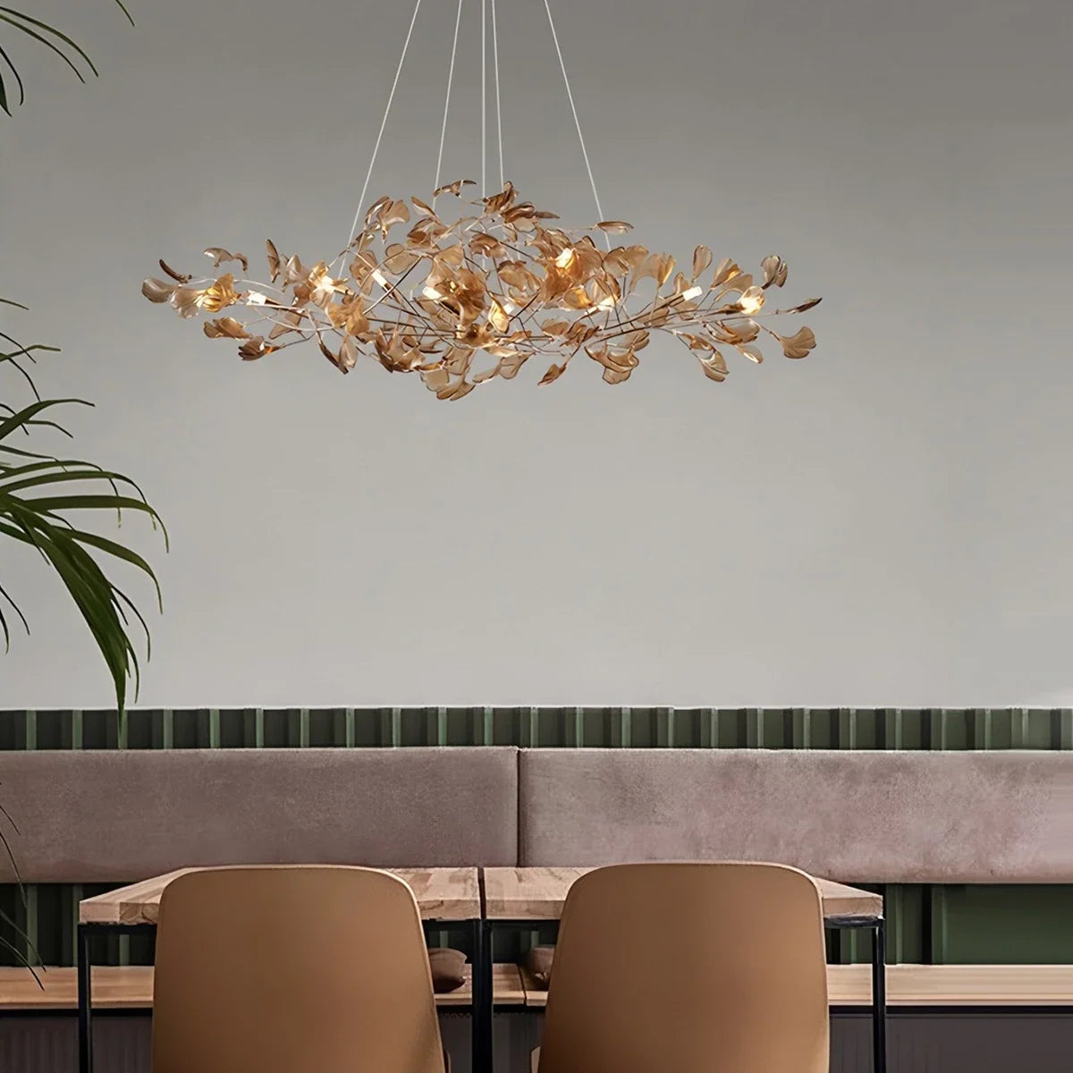 Acrylic Ginkgo Leaf Chandelier for Dining Area – Acrylic detail 13