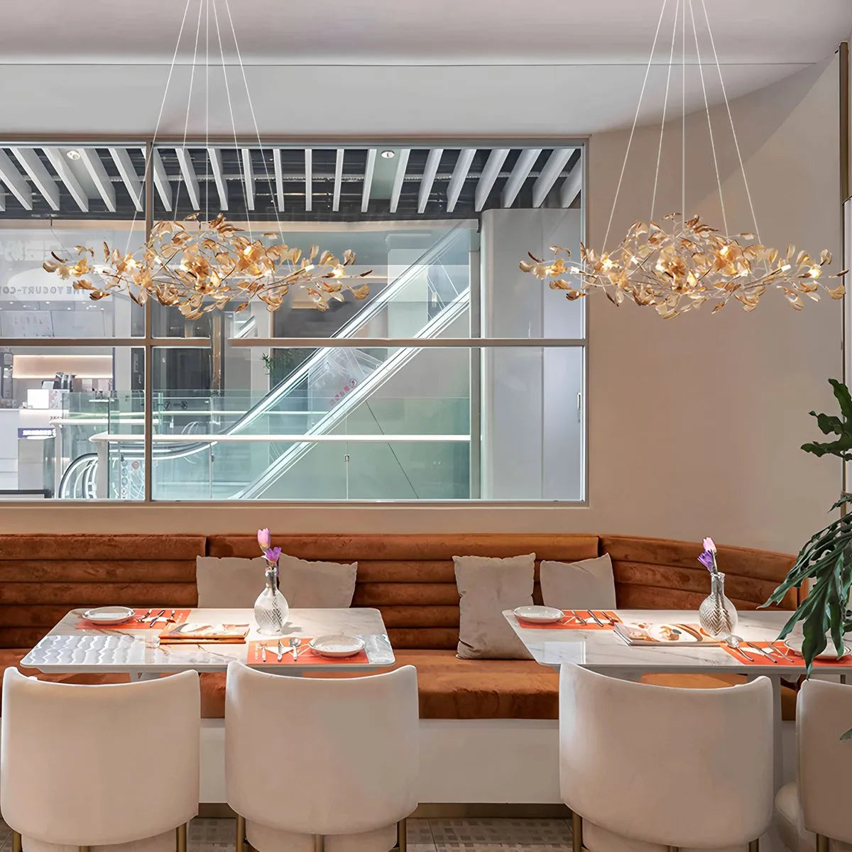 Acrylic Ginkgo Leaf Chandelier for Dining Area – Acrylic detail 14