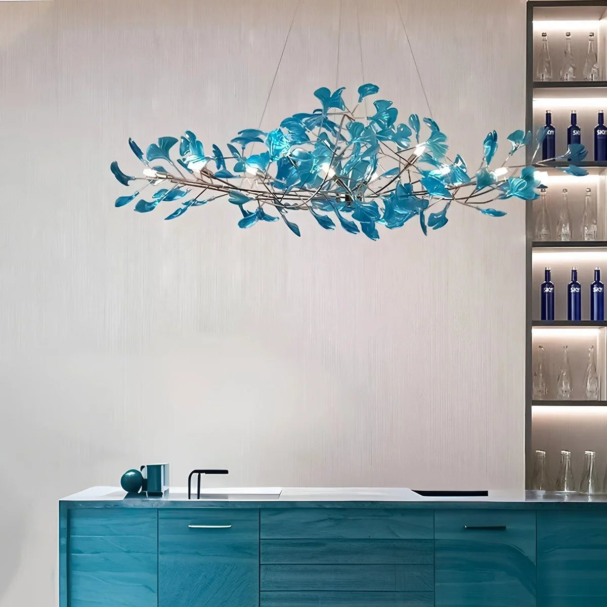 Acrylic Ginkgo Leaf Chandelier for Dining Area – Acrylic detail 19