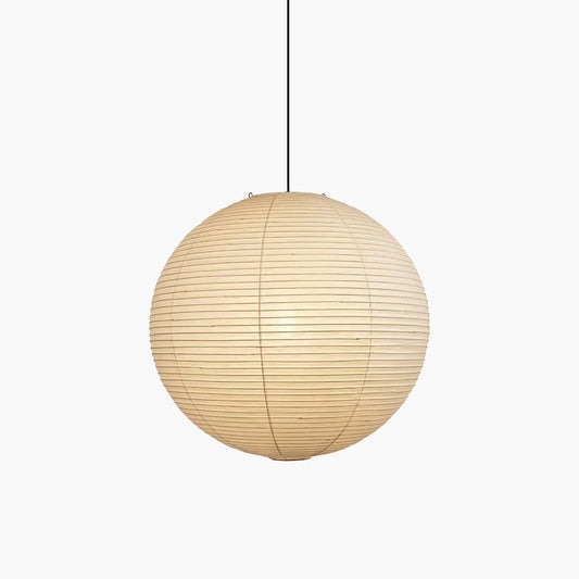 Japanese Style Spherical Paper Pendant Light for Living Room