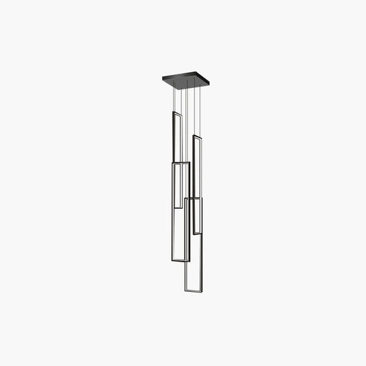 Aldarj Rectangular LED Staircase Chandelier