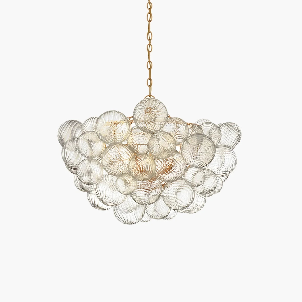 Vortex Glass Bubble Ball Chandelier – Glass detail 2