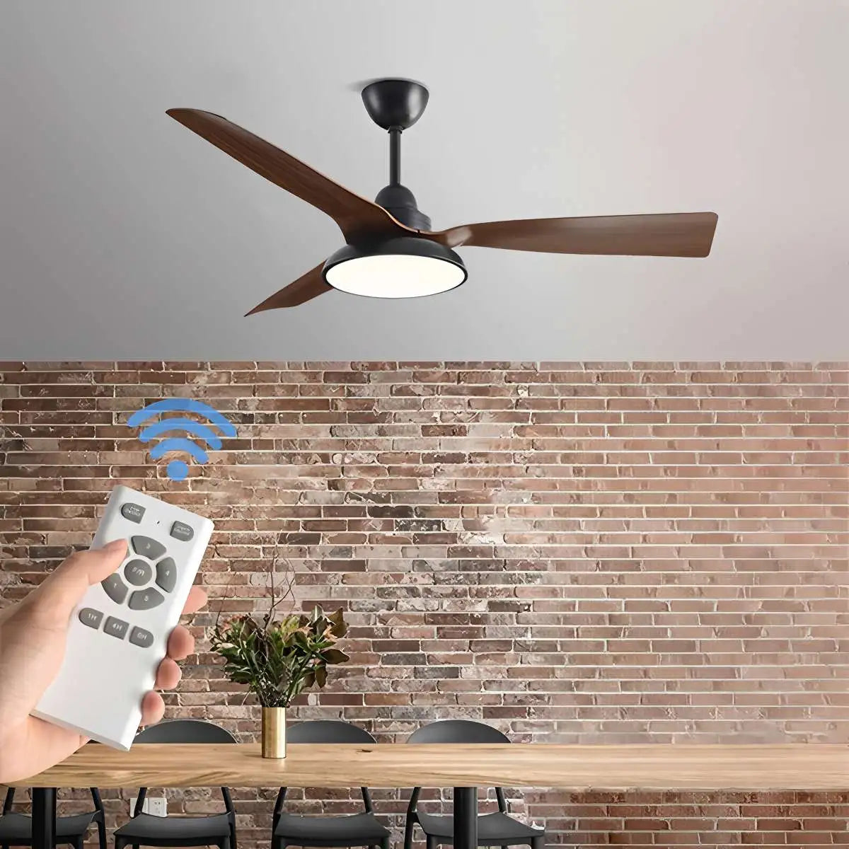 American Retro Ceiling Fan with Light – detail 8