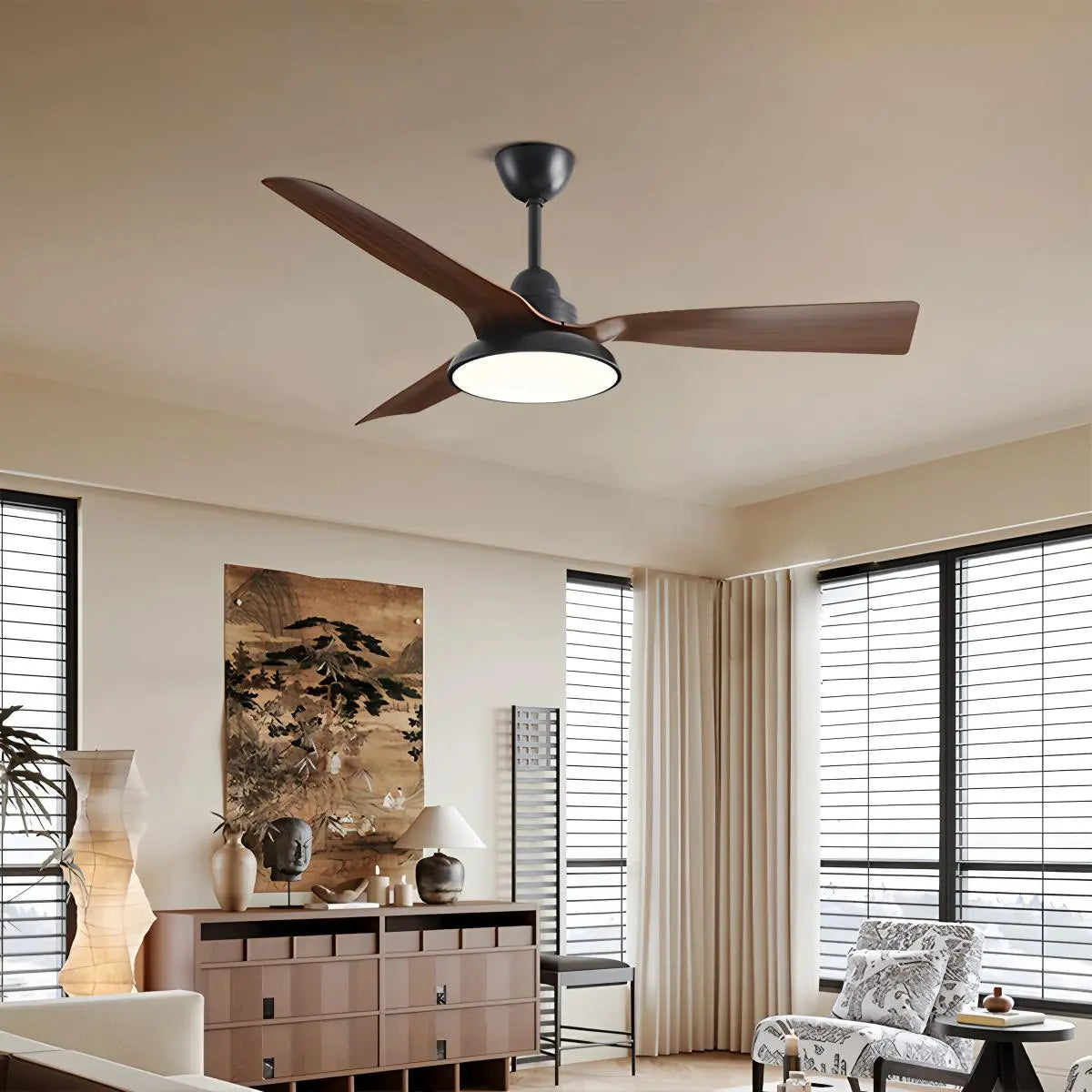 American Retro Ceiling Fan with Light – detail 4