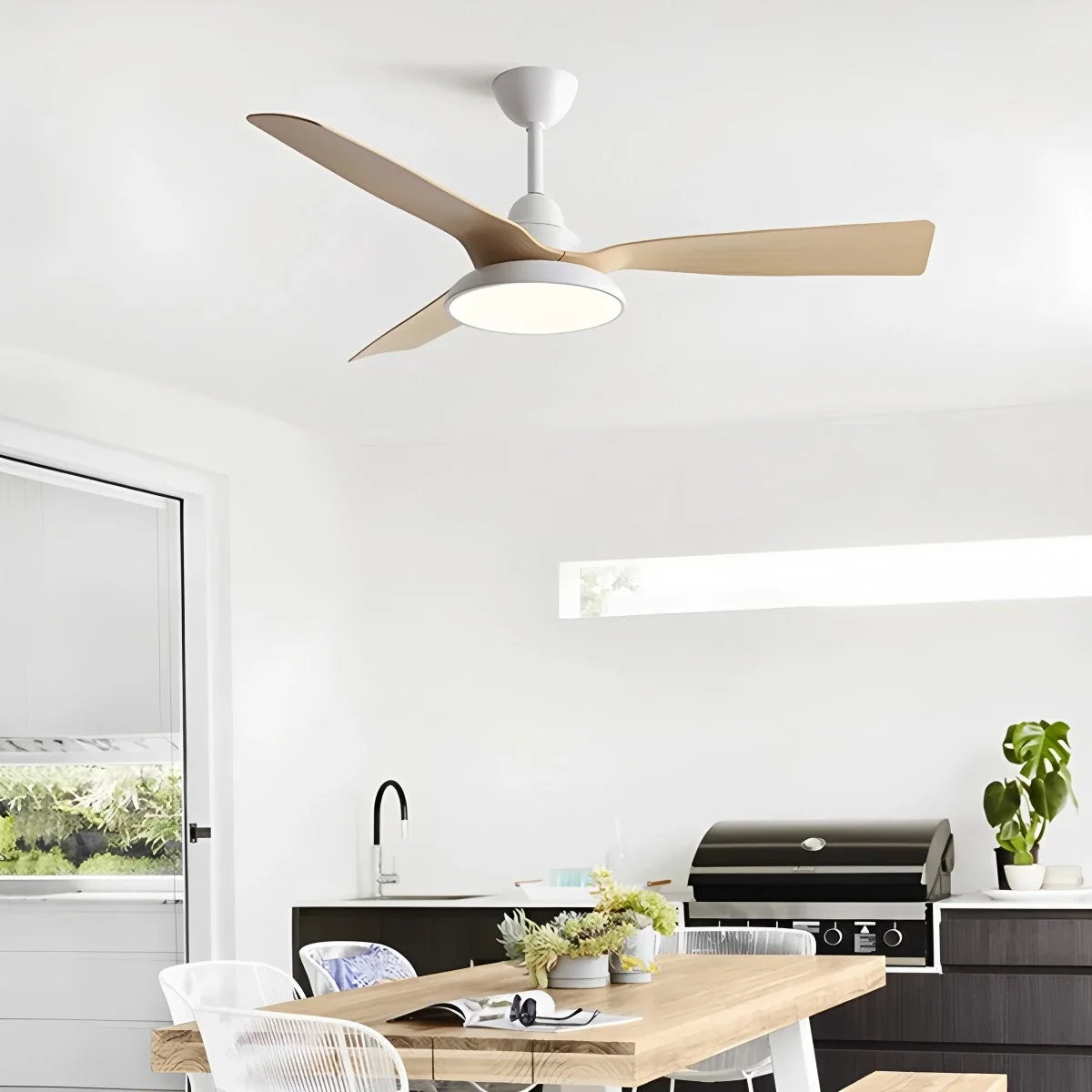 American Retro Ceiling Fan with Light – detail 11