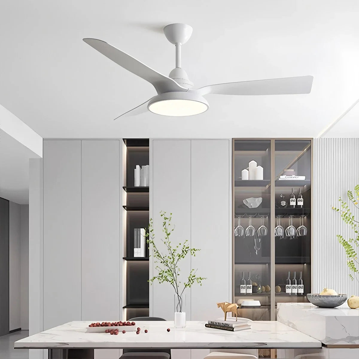 American Retro Ceiling Fan with Light – detail 16