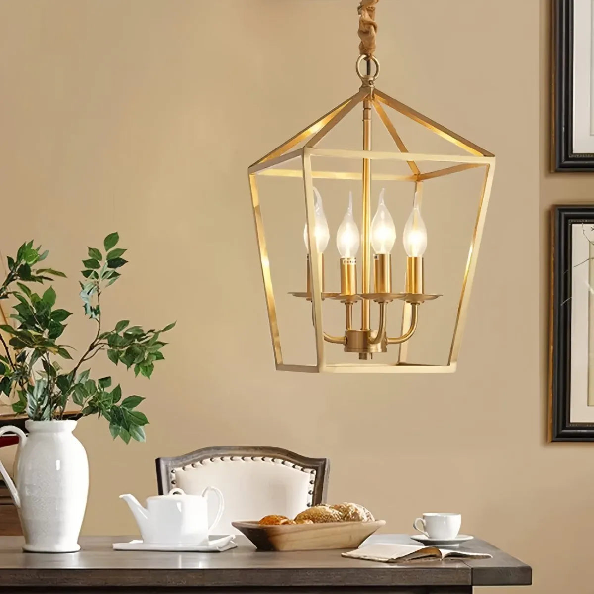 Bird Cage Iron Pendant Lamp for Dining Room – Iron detail 11