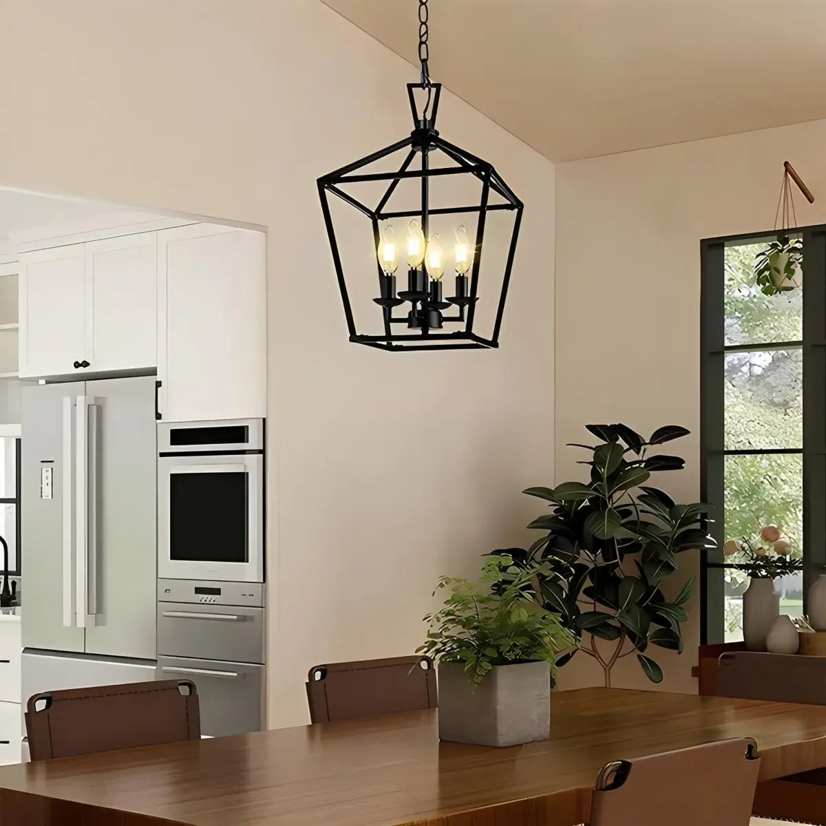 Bird Cage Iron Pendant Lamp for Dining Room – Iron detail 8