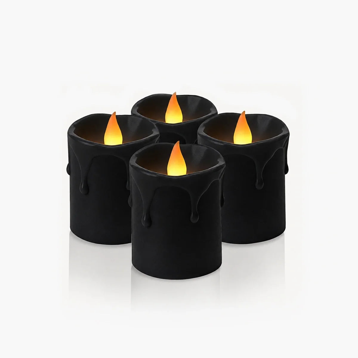Black Drip Flameless Votive Candles 12 Pack × 36 Flameless Candle – detail 2