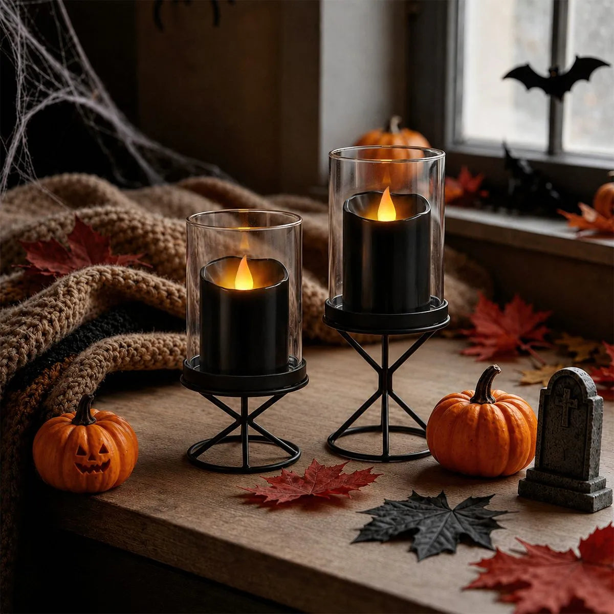 Black Flameless Votive Candles 12 Pack × 36 Flameless Candle – detail 3
