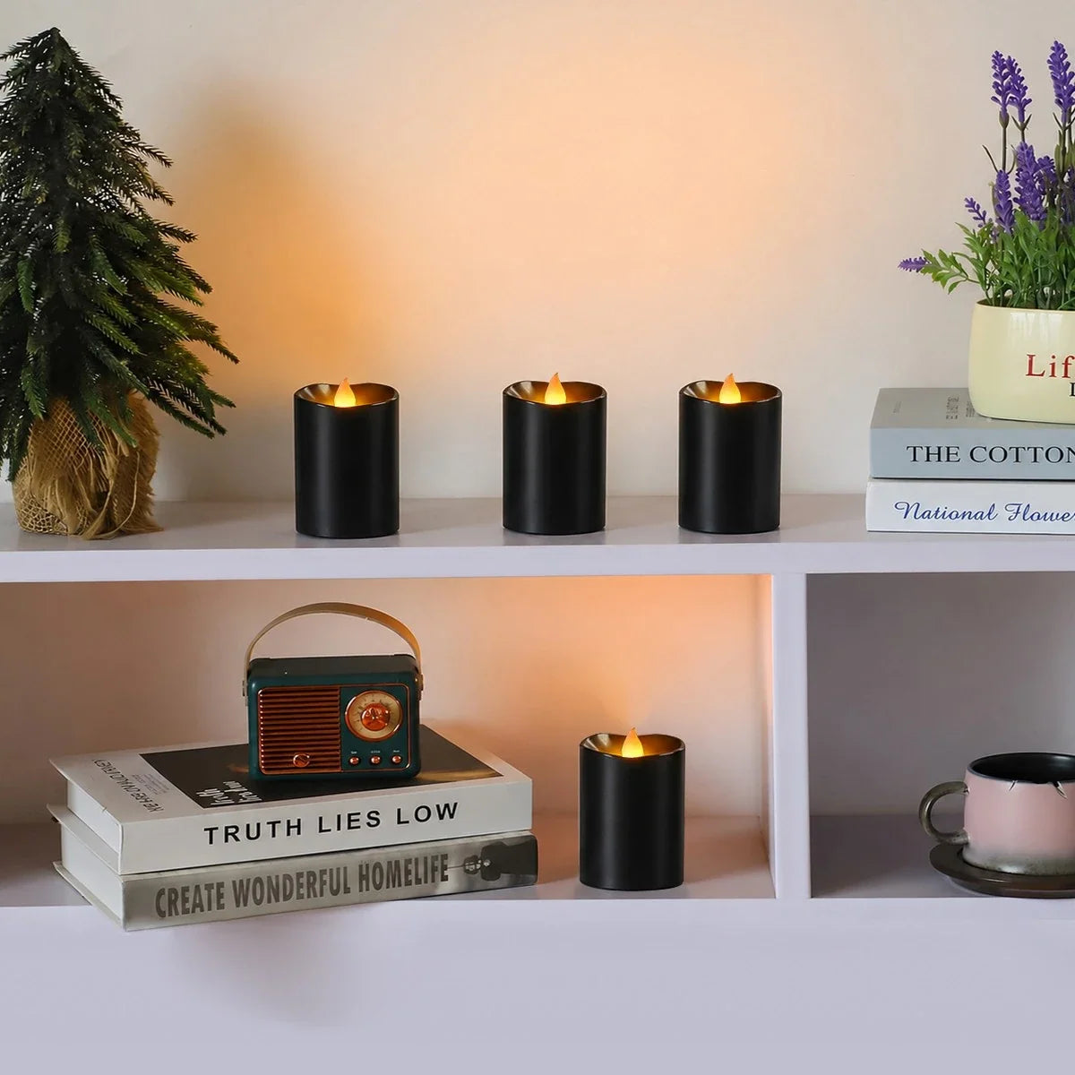 Black Flameless Votive Candles 12 Pack × 36 Flameless Candle – detail 5