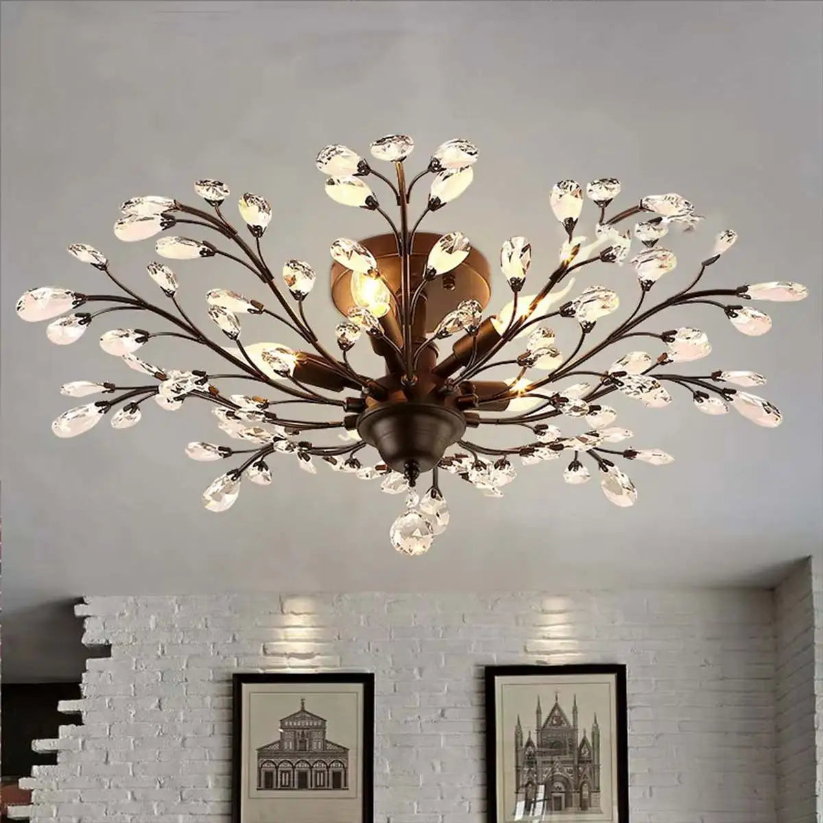 Branch Crystal Chandelier for Living Room – Crystal detail 31