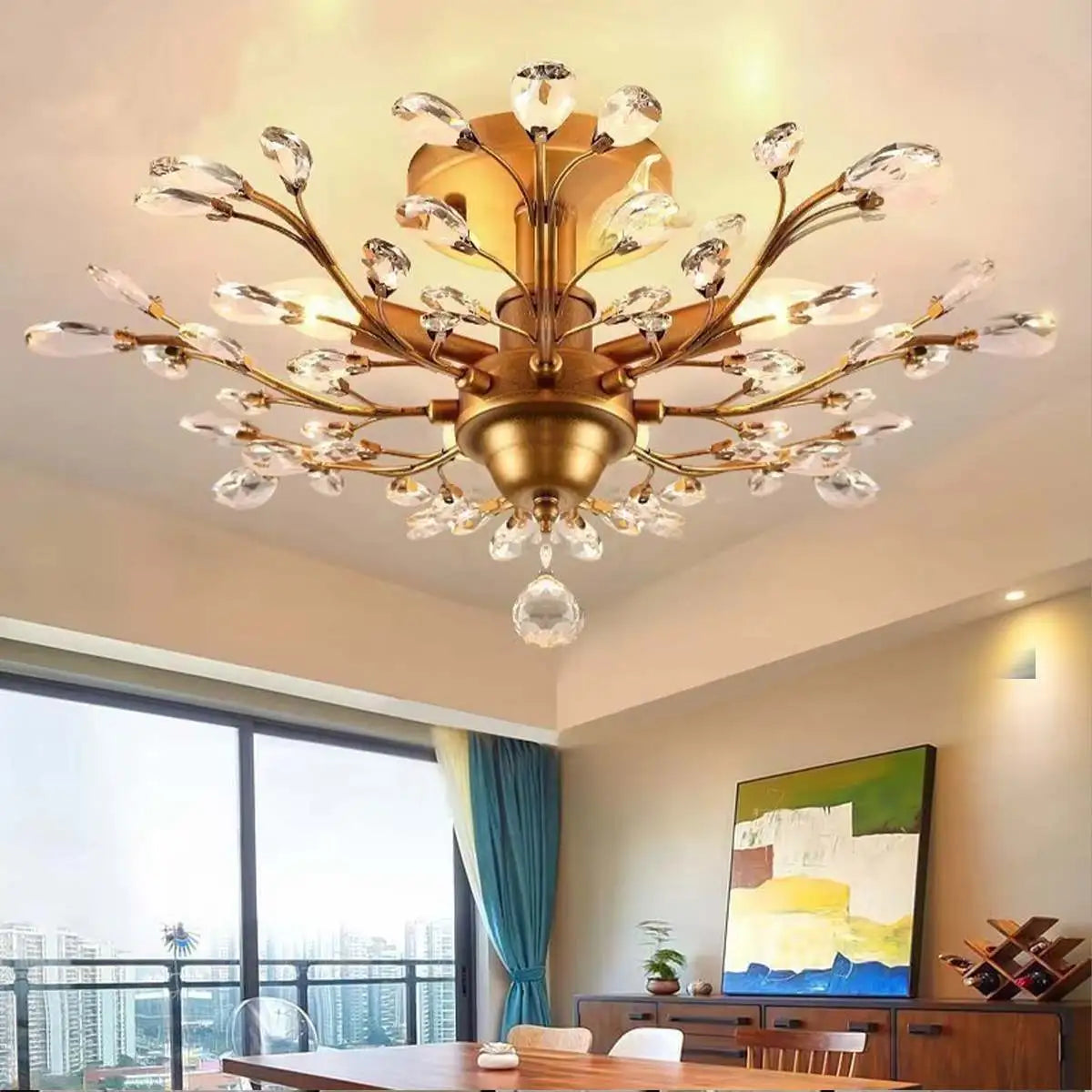 Branch Crystal Chandelier for Living Room – Crystal detail 25