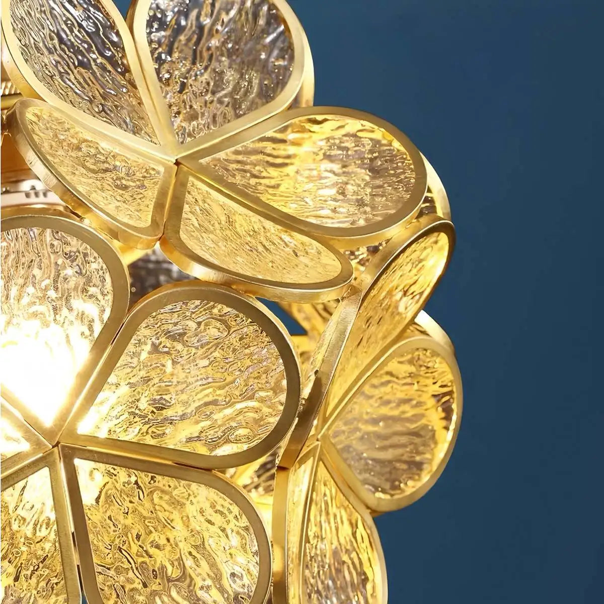 Cherry Blossom Stained Glass Pendant Light – Glass detail 13
