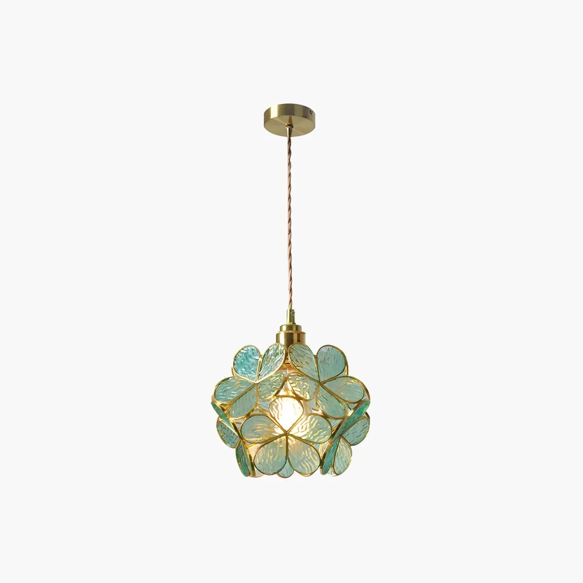 Cherry Blossom Stained Glass Pendant Light