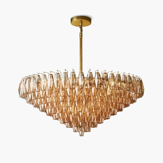 Chiara Glass Tiered Round Chandelier